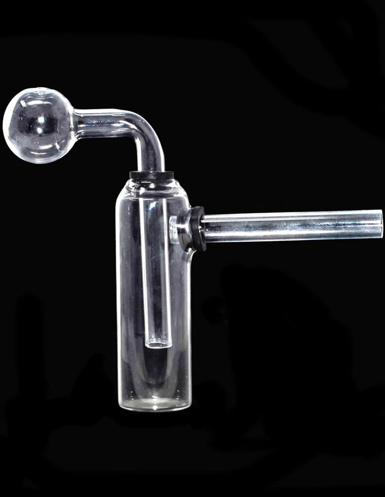 10.2cm Öl-Brenner Pfeife im Fläschchen-Design – Glas Bubbler Wasserpfeife