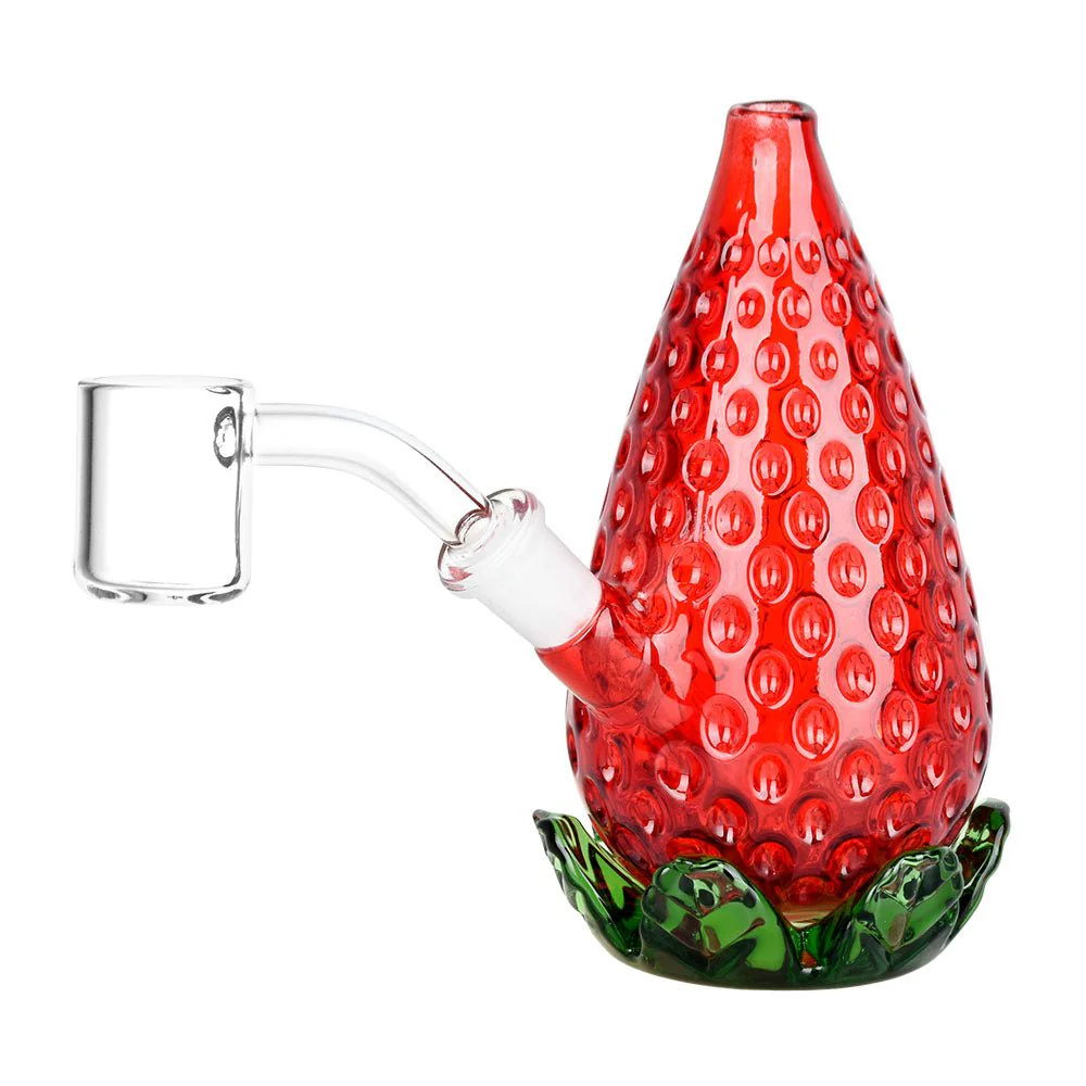 11.4 cm Hoch, Kompaktes Design und Fruchtiger Stil – Strawberry Glass Mini Dab Rig