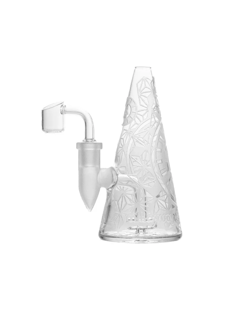 15.2 cm Höhe, Hypnotisches Cone Dab Rig mit intensiven Mustern