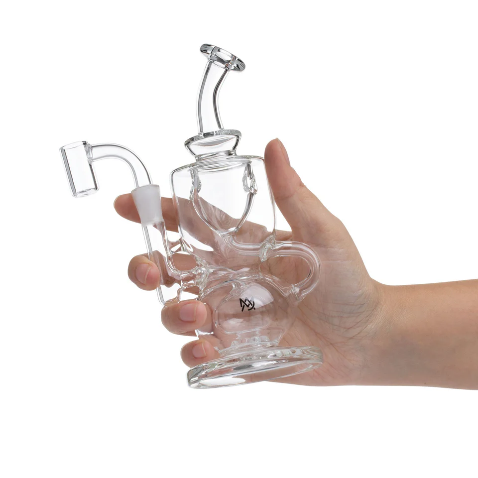 17.8 cm Höhe, Robustes Titan Dab Rig mit Incycler-Design 17.8 cm Höhe, Robustes Titan Dab Rig mit Incycler-Design