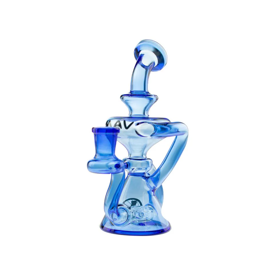 17.8 cm Höhe, Ventura Recycler Dab Rig mit Eleganter Krümmung und Diffusor 17.8 cm Höhe, Ventura Recycler Dab Rig mit Eleganter Krümmung und Diffusor