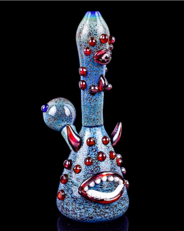 22.9 cm Sea Monster - Fritted Monster 3D Heady Beaker Bong