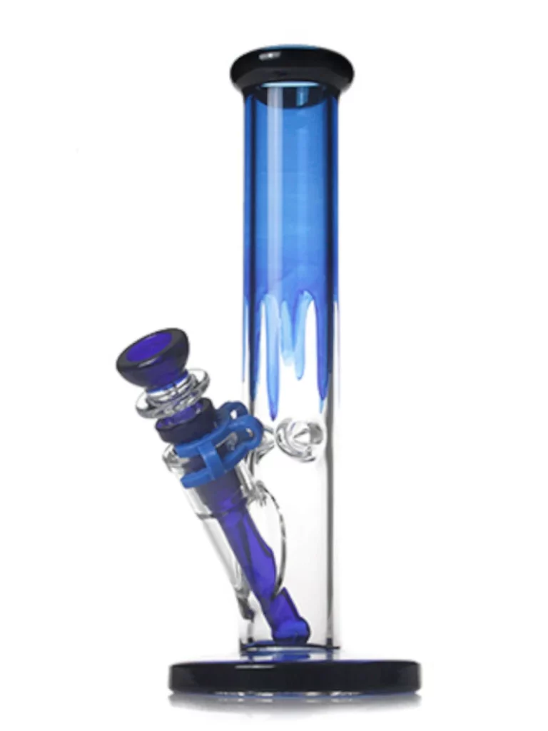 25 cm Drip Straight Tube Bong aus Borosilikatglas mit Ice Catcher und Schlitz-Downstem 25 cm Drip Straight Tube Bong aus Borosilikatglas mit Ice Catcher und Schlitz-Downstem