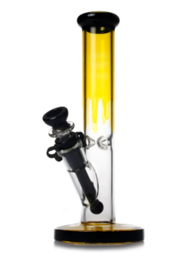 25 cm Drip Straight Tube Bong aus Borosilikatglas mit Ice Catcher und Schlitz-Downstem 25 cm Drip Straight Tube Bong aus Borosilikatglas mit Ice Catcher und Schlitz-Downstem