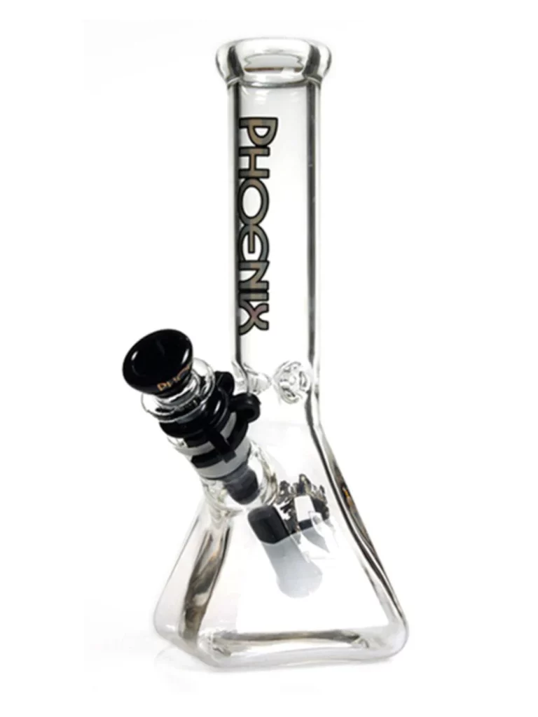 25.4 cm Beaker Bong aus Borosilikatglas mit 5mm Dicke und Quadratbasis 25cm, 5mm Borosilikatglas, quadratische Beaker-Form