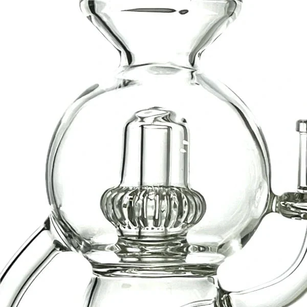 25cm Beaker Bong mit Recycler-Design und Krone-Perkolatoren 25cm Beaker Bong mit Recycler-Design und Krone-Perkolatoren