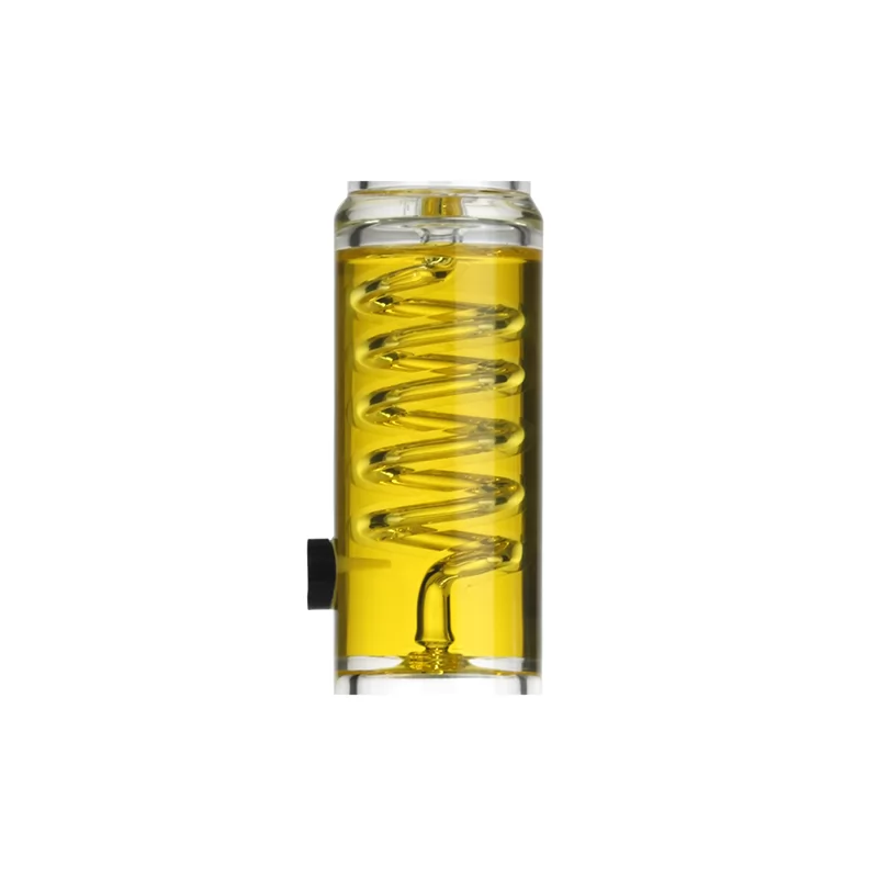 30 cm 5mm Dicke Straight Bong mit Gefrierfähiger Glyzerin-Coil und Zubehör