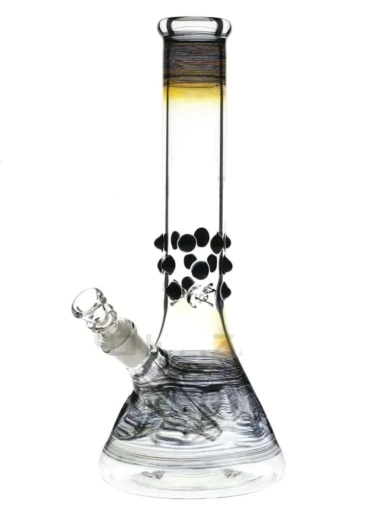 30 cm Beaker Bong mit Marbles – 4mm dickes Glas, Beaker-Design 30 cm Beaker Bong mit Marbles – 4mm dickes Glas, Beaker-Design