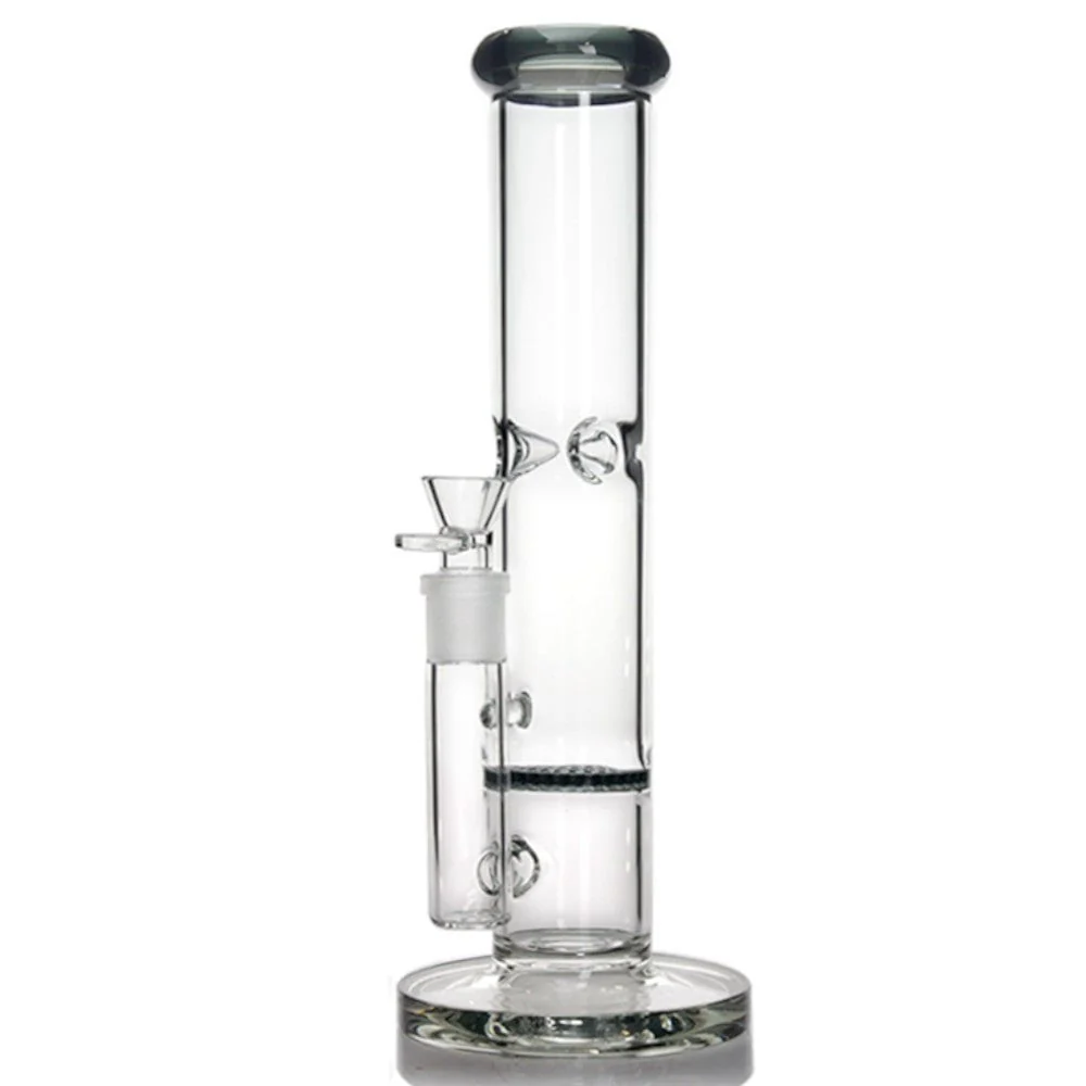 30cm Zylinder Bong – 5mm Borosilikatglas, Honeycomb Perc und Ice Catcher 30cm zylinder bong 5mm borosilikatglas honeycomb perc und ice catcher2