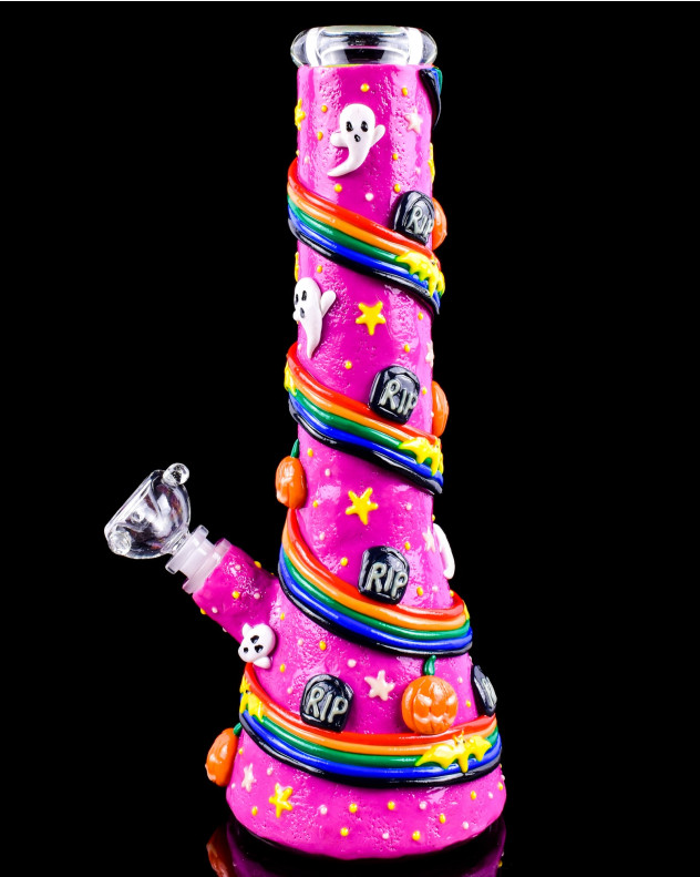 34,3 cm Halloween Glow-In-The-Dark Beaker Bong