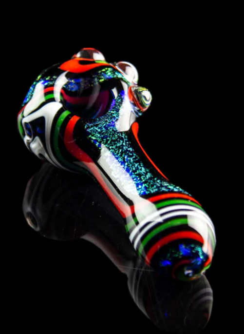 Dichro Swirl Spoon Pfeife – Outer Space Design aus Dichroic Glas Dichro Swirl Spoon Pfeife – Outer Space Design aus Dichroic Glas