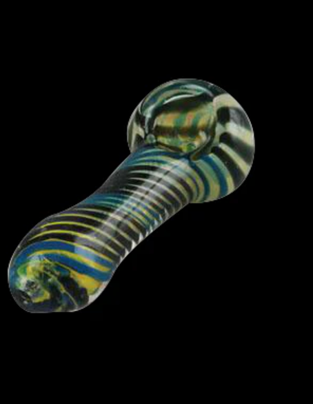 Kleine tragbare 3.25" Farbwirbel Löffelpfeife – Buntes Design Kleine tragbare 3.25 Farbwirbel Löffelpfeife – Buntes Design