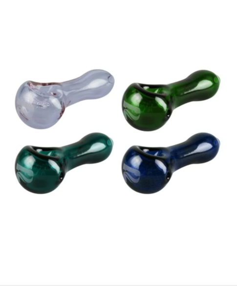 Spoon Pfeife mit integriertem Honeycomb-Sieb – 4“/Verschiedene Farben Spoon Pfeife mit integriertem Honeycomb-Sieb – 4“Verschiedene Farben