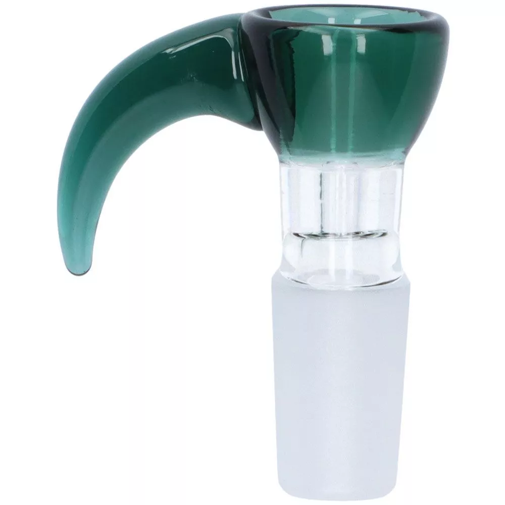 Bong Kopf mit farbigem Rand und Griff – 14,5mm, individuell anpassbar Bong Kopf mit farbigem Rand und Griff – 14,5mm, individuell anpassbar