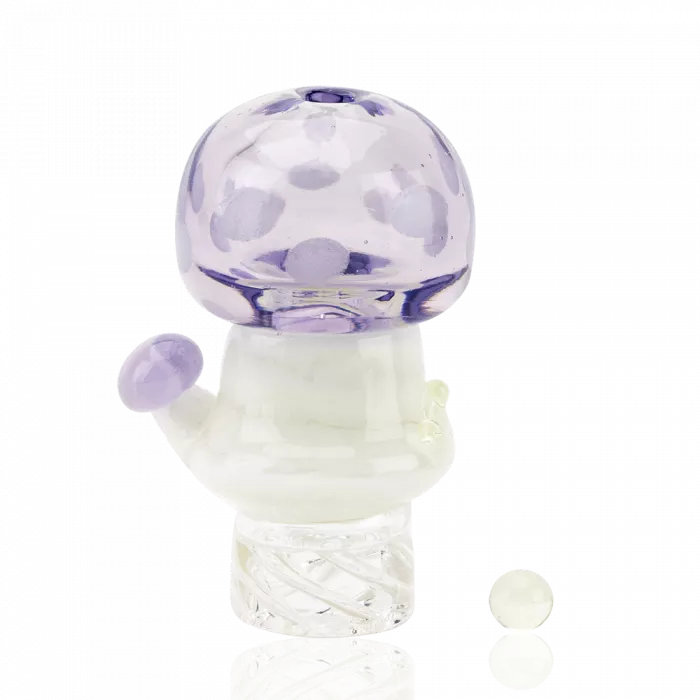 Design Carb Cap – Siriusly Shrooms Spinner Cap mit psychedelischem Pilzdesign