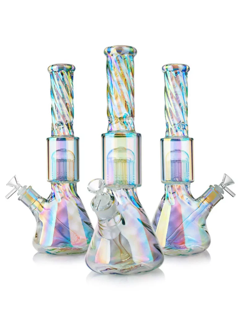 iridescent-perc-bong-35-cm-10-arm-tree-perc-borosilikatglas-beaker-form