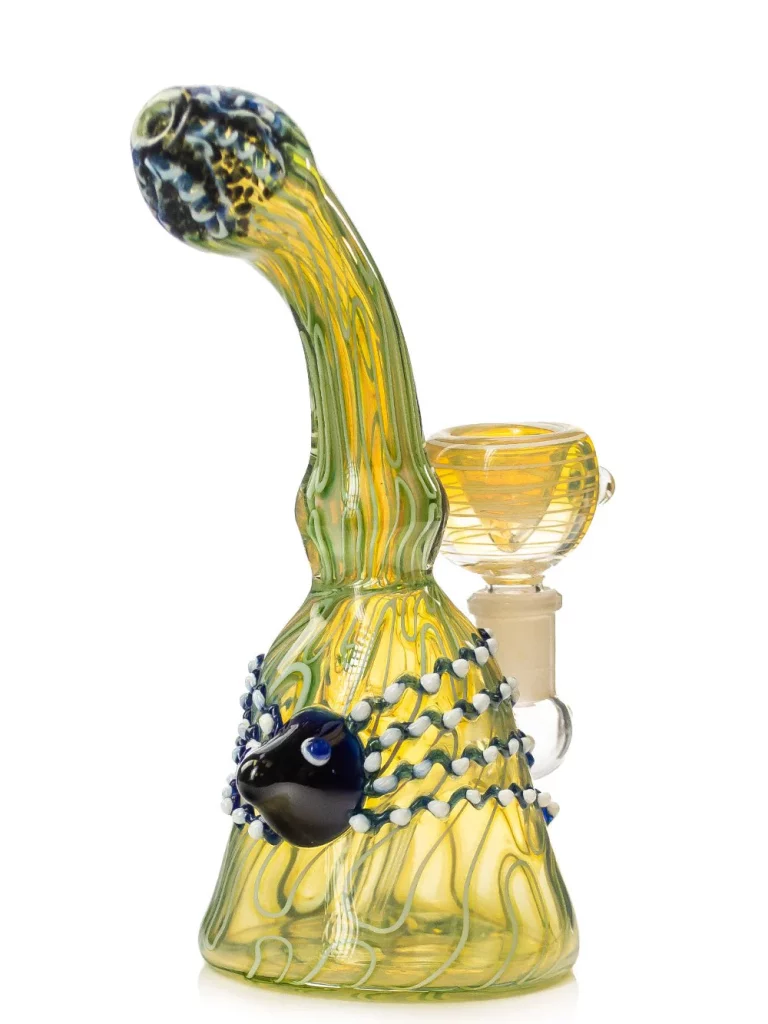 Octopus Bong 18 cm, Glas, Fumed Design, 14mm Bowl, Kompakt octopus-bong-18-cm-glas-fumed-design-14mm-bowl-kompakt