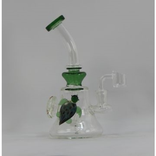 Tortoise minin glass bong tyre perc glass water pipe clear bongs 8 inch glass bong with marble