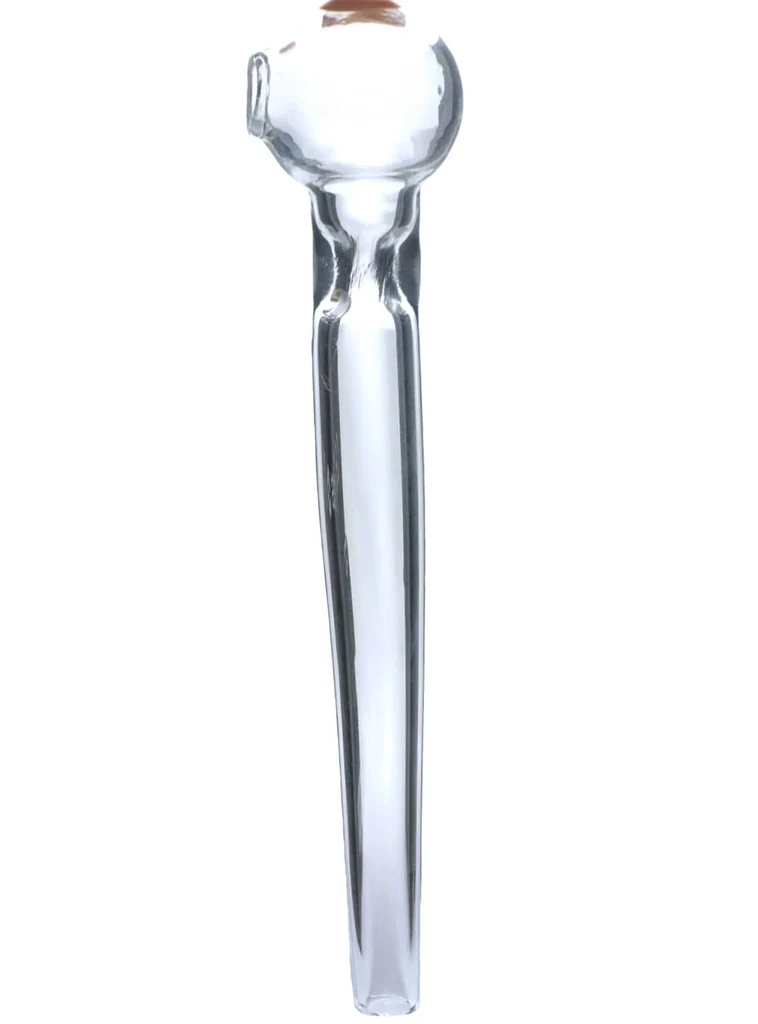 5.5-Inch Glass Oil Burner Pipe with Quartz Length Glass Oil Burner Pipe with 5.5" Quartz Length